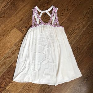 White Dress with Embroidery